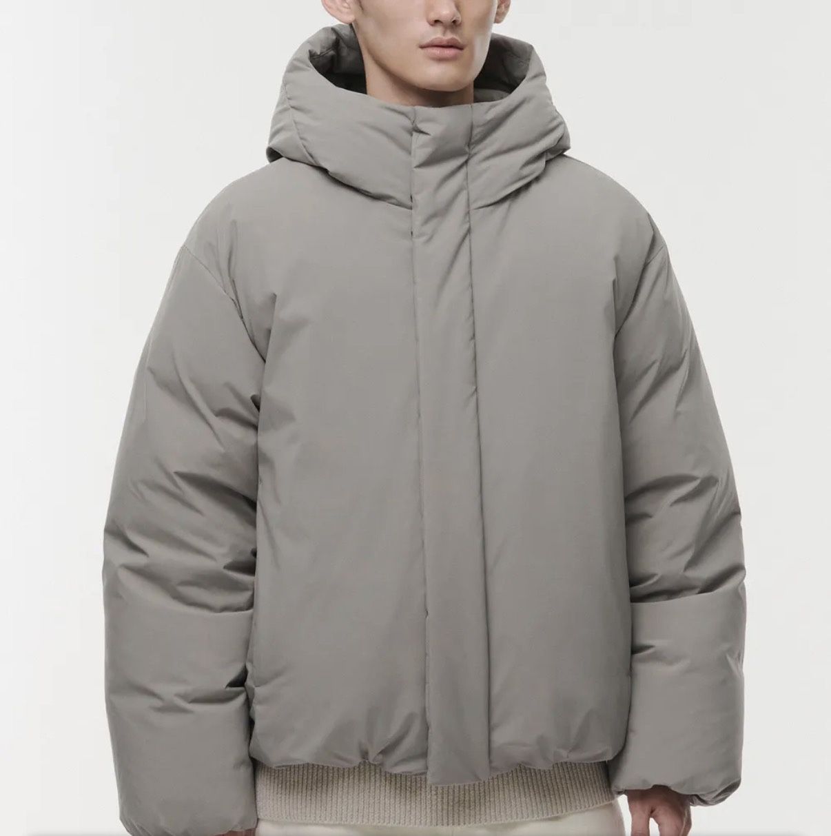 Zara hooded down Oversize jacket