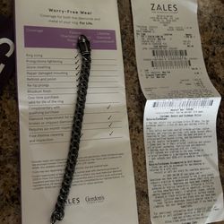 Men’s diamond bracelet (black diamonds)