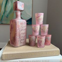 7 Piece Vintage Decanter Set ( firm on price )