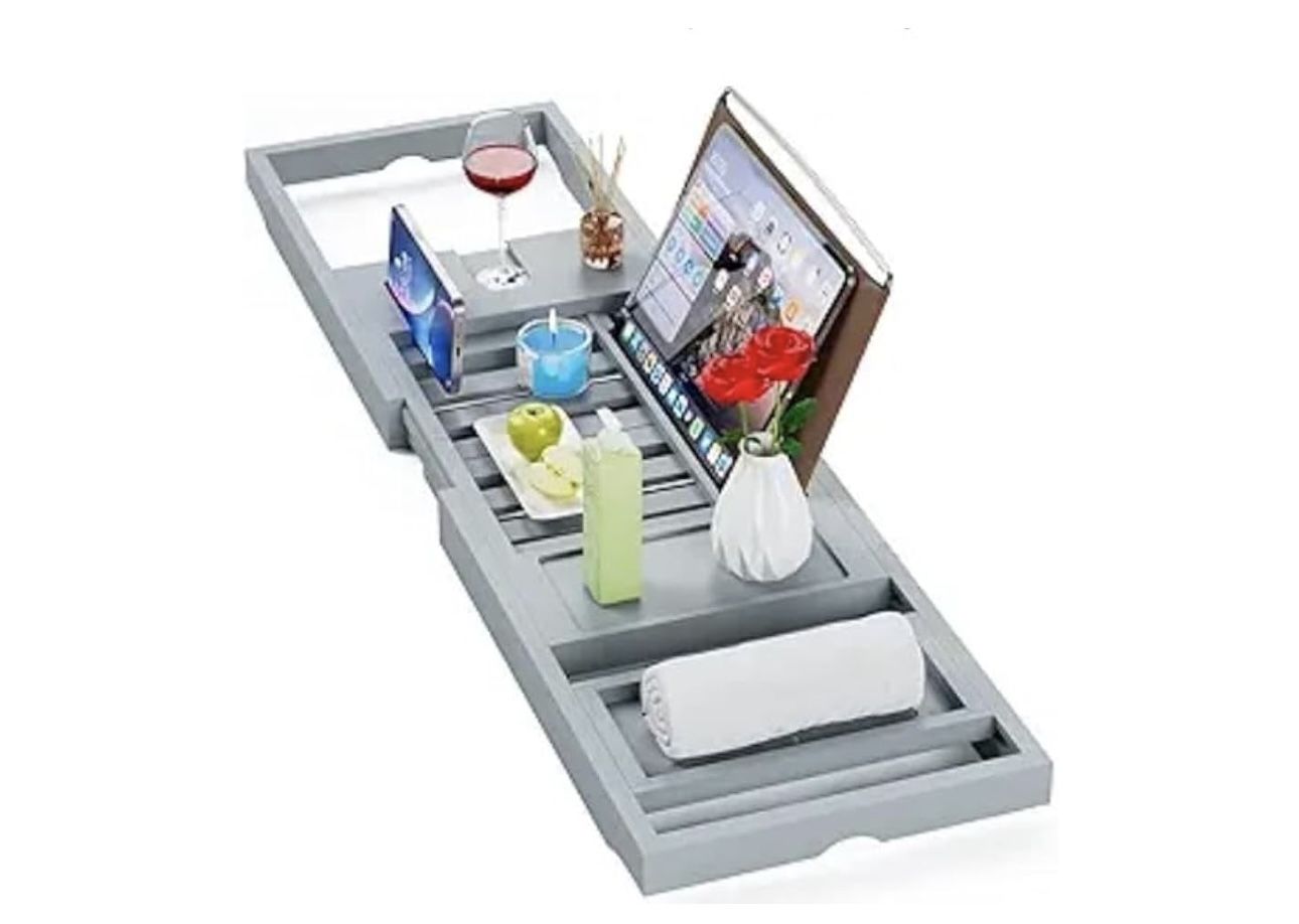 New- Bamboo Bath Tray