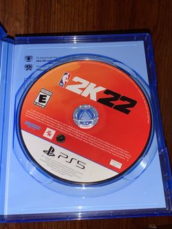 Blue PlayStation 5 Video Game NBA 2K22 PS5 Basketball