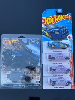 Hotwheels cars Toyota Chase Silverado Subaru