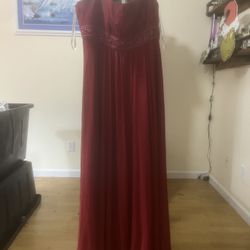 David’s Bridal Size 20 Women’s Red Formal Dress