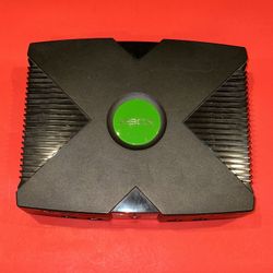 XBOX Original Microsoft Vintage Black Console w/ Controllers TESTED