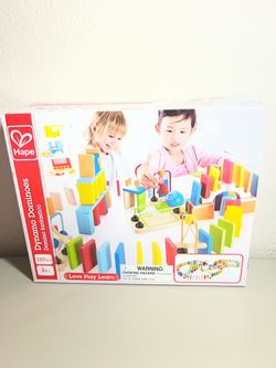 Hape(German) wooden Dynamo Building Dominoes New