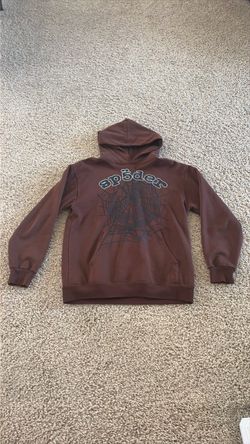 Spider worldwide brown hoodie