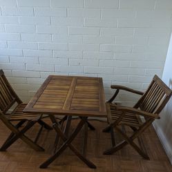Folding Set Of Chairs And Table 
