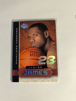 2003 2004 upper Deck Superstars LeBron James rookie card number LBJ-1
