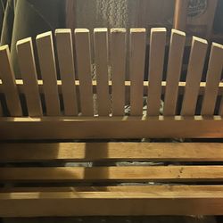 Wood Hand Crafted Rocking Chair Planter 