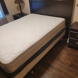 6 Piece Full Size Bedroom Set - Dark Wood