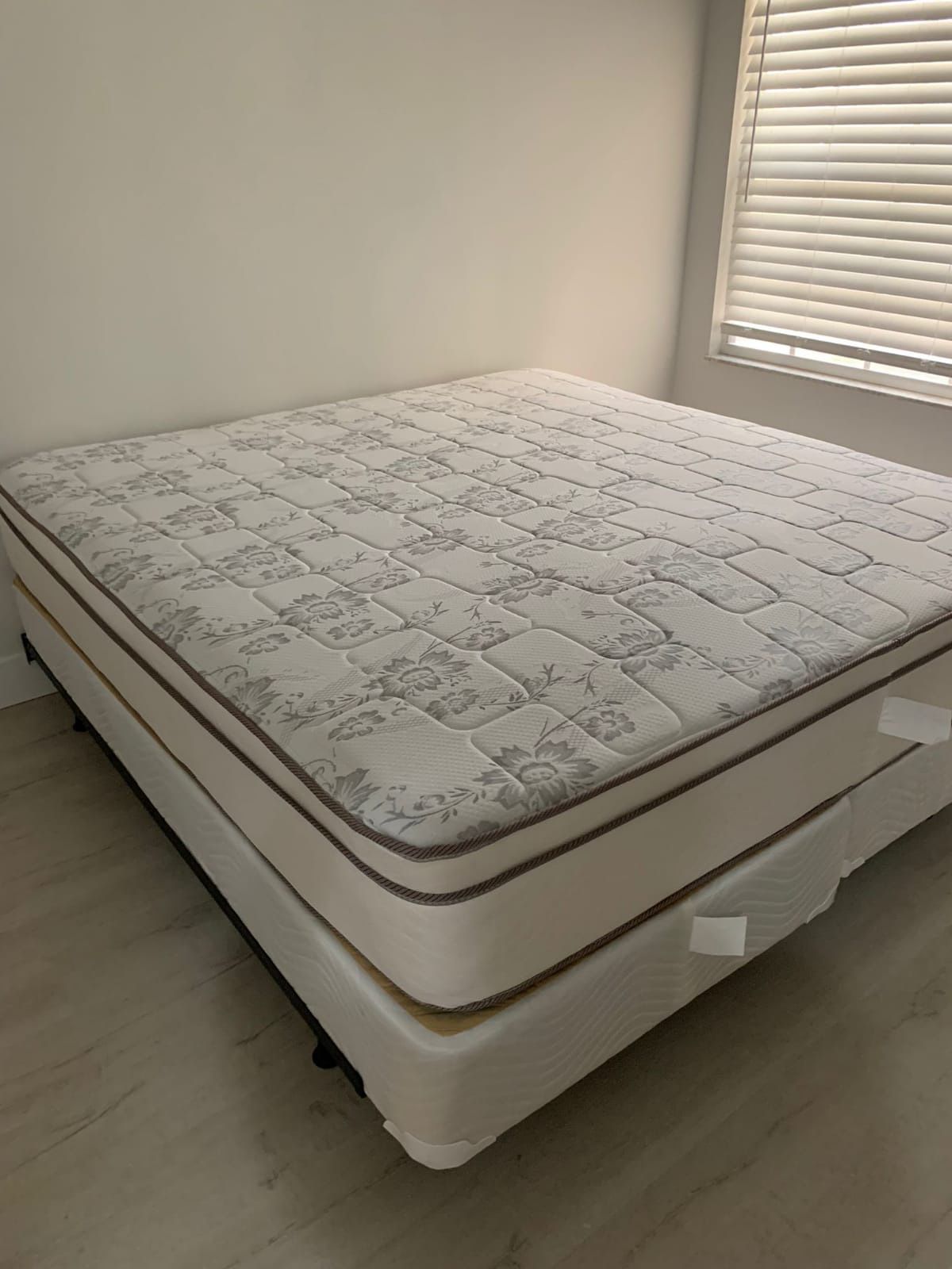 New King Nattress And Box Springs Bed Frame Is Not Included 