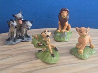 Set of 4 Vintage 1994 Disney The Lion King PVC Figurines 2-3 inch