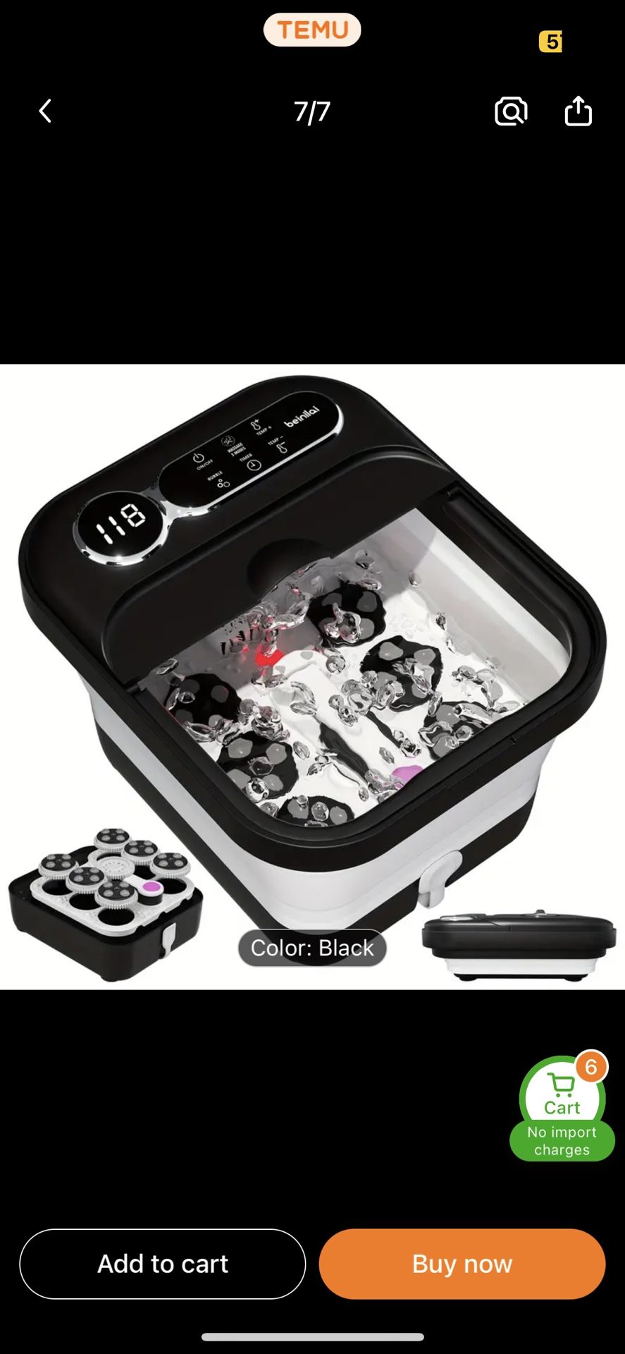 New foot spa electric massager