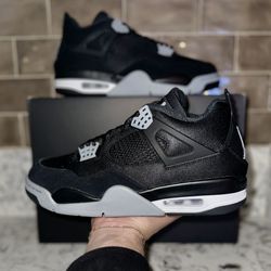 Jordan 4 Retro “Black Canvas” Size 9.5 IN HAND BRAND NEW