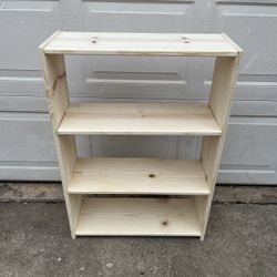 Brand New Solid Wood Handmade 3- Shelves Bookshelf/ Bookcase. Dimensions are; 25” W— 10”D— 36”H