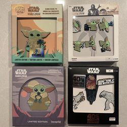 Star Wars Enamel Pin Sets *MINT* Mandalorian The Child Baby Yoda May The Forth Grogu Vader Skywalker 6pc LE10000 LE7500 LE1500 LE600