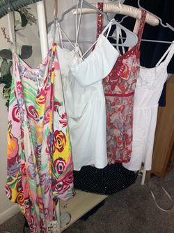 Free people boho festival mini , kimono , and 2 new all white baby doll minis