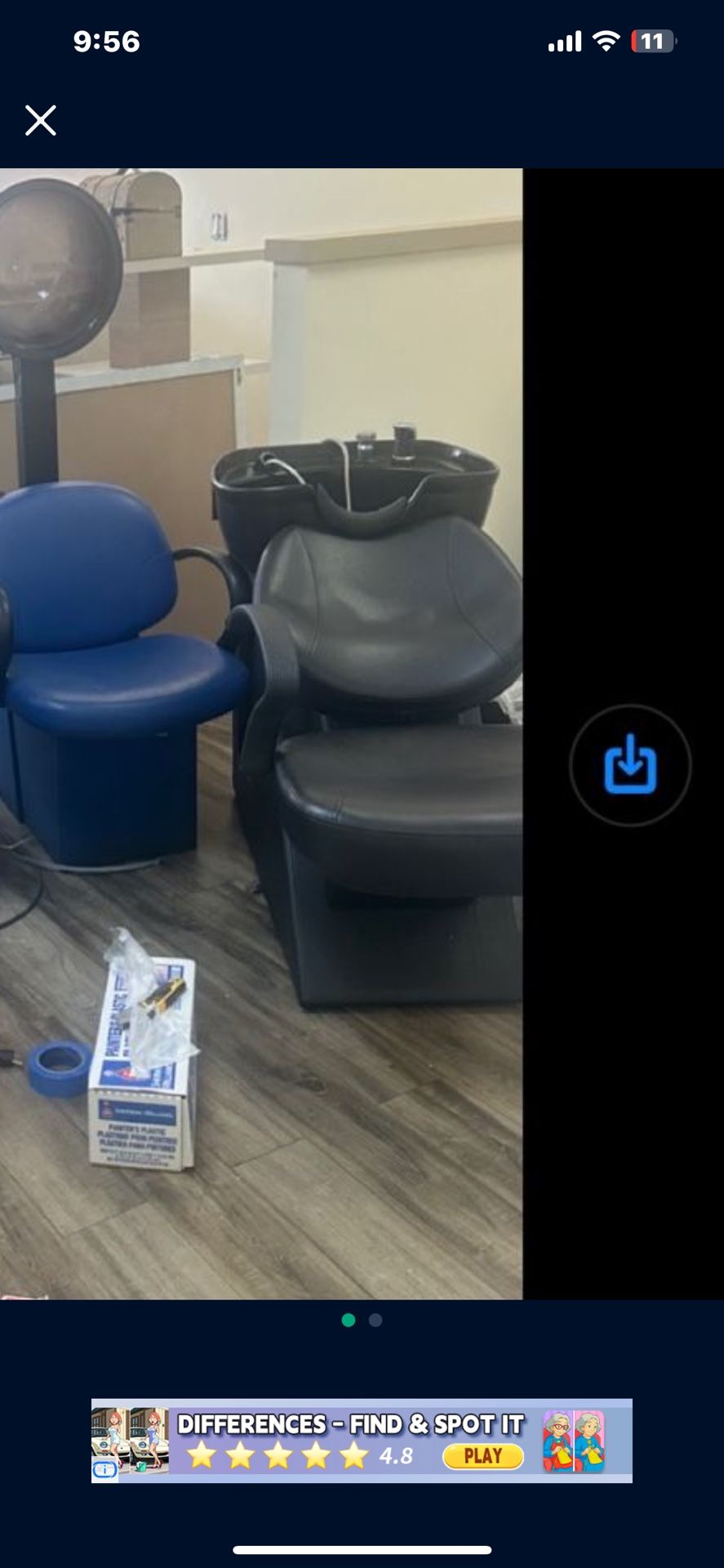 **** Shampoo Sink/Chair and Beauty Salon Dryer/Chair*****