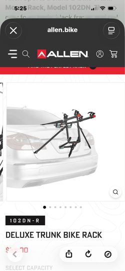 Allen 2-Bike Trunk Mount Bicycle Rack