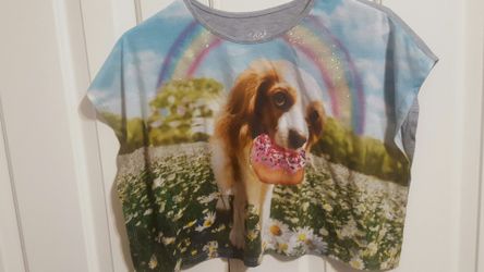 Justice dog shirt size 8