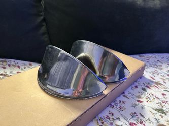 VW BUG BUGGY SMOOTH CHROME HEADLIGHT EYEBROWS VW SUPER BEETLE BUG GHIA