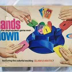 Vintage 1965 Ideal Hands Down The Slaphappiest Game Ever Complete Works Great
