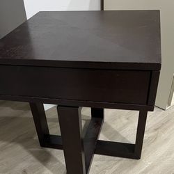 Mid-Century Modern End Table with storage
