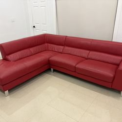 Red Leather couch