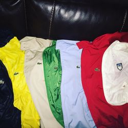 Lot of vintage Lacoste jackets