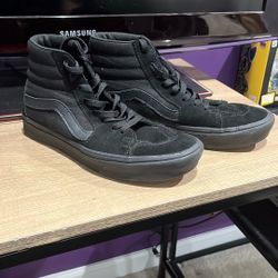 Vans Black Sk8-Hi + Comfy Cush