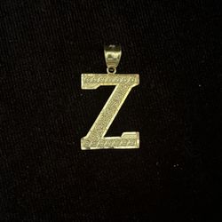 10k Gold Z Pendant