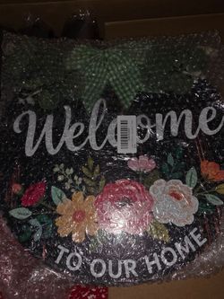 Welcome to our home sign