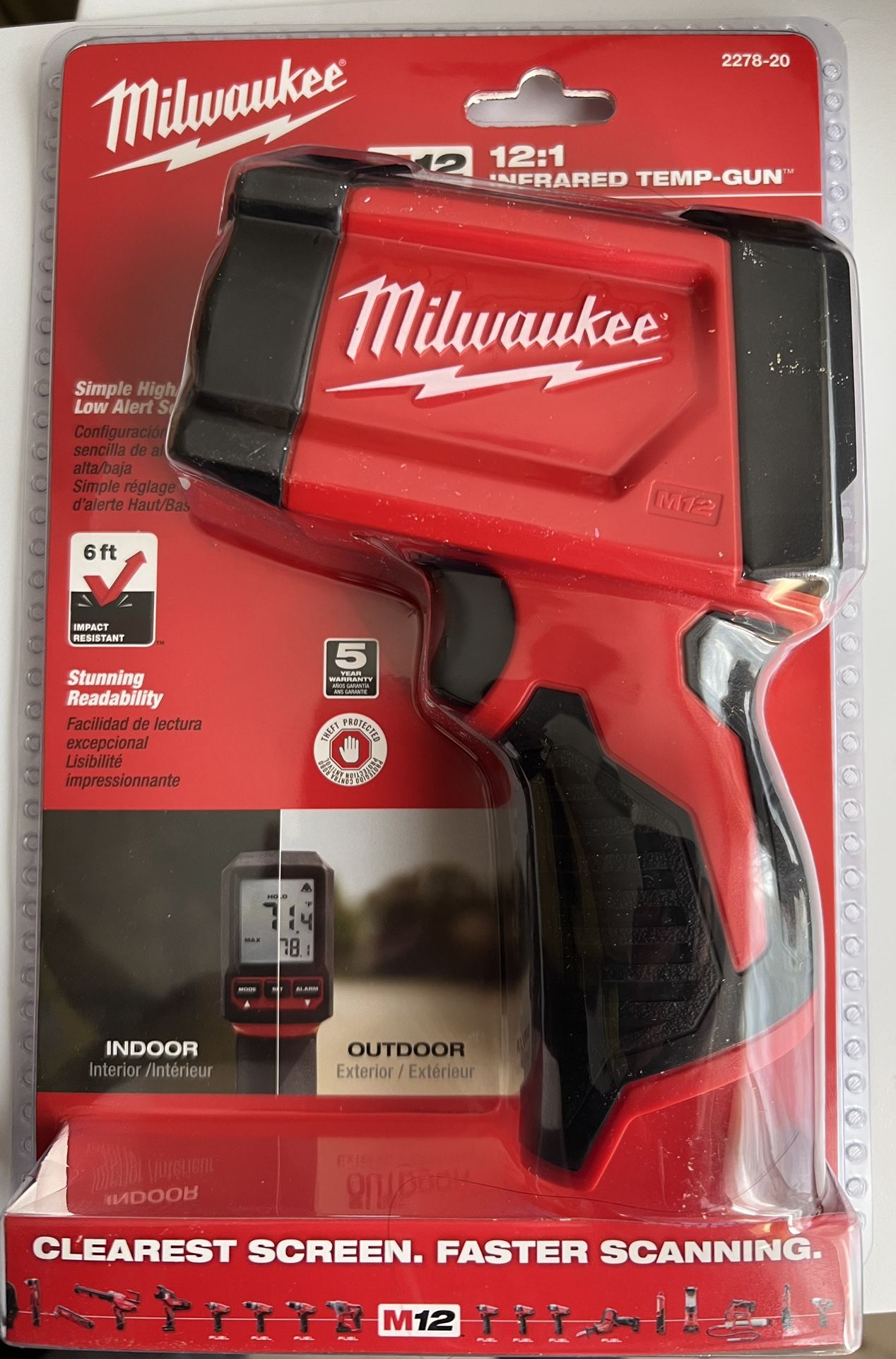 Milwaukee 2278-20 M:12Infrared Temp-Gun