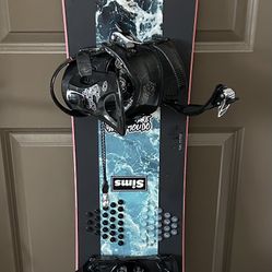 Sims Snowboard 154cm With Bindings
