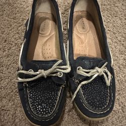Navy Blue Sperrys 