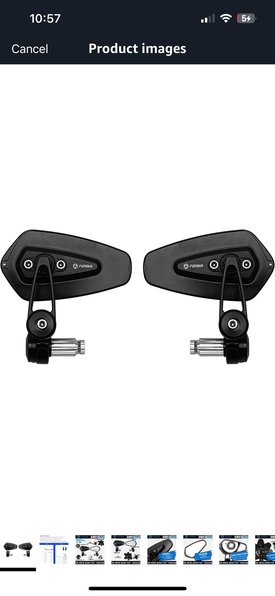 🤩 Cafe Racer 🏍️ Style Bar End Mirrors! - Motorcycles, Moped, Bikes Etc! 🌟