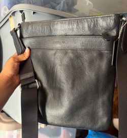 Leather messenger bag