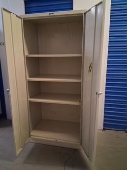 Metal Storage Cabinet with Shelves