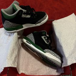 Pine Green 3s 4.5Y