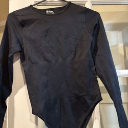 Women's Sexy Bodysuit T-Shirts, Square Neck Long Sleeve Slimming Body Shaper Tops.  Body sexy para mujer, camiseta moldeadora de cuerpo adelgazante de