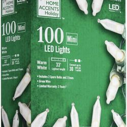 New 100 White Mini LED Lights 