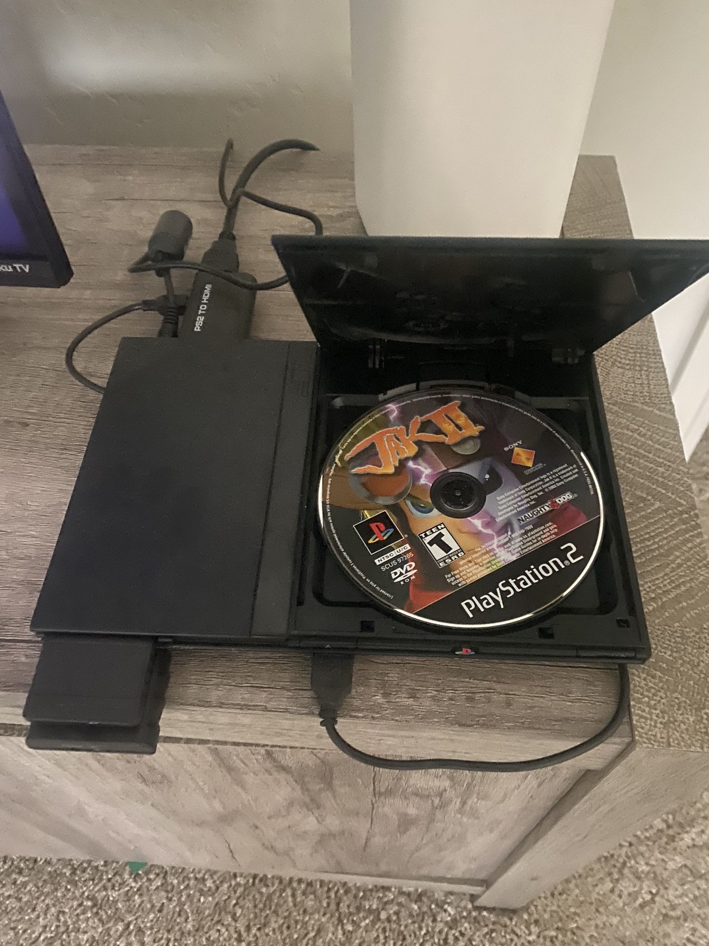PS2 With Controller And Games 