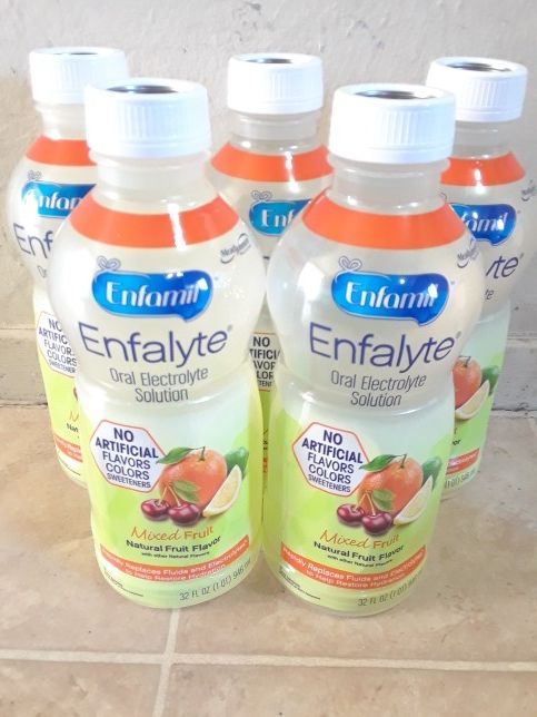 5 Bottles Enfamil Enfalyte Pedialyte For Babies , Kids Mixed Fruit Natural 5 botellas de Suero Oral Para Bebes Ninos Sabor a Fruta Natural