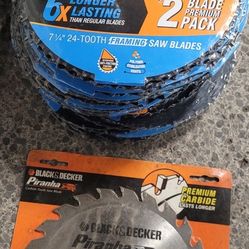 Lot of 83 Carbide Tipped Spyder Tarantula 7 1/4" 24 Tooth Framing Saw Blades