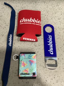 Lot Of 4 New Chubbies Thread Wallet + Mixed Accessories (Valencia) $40