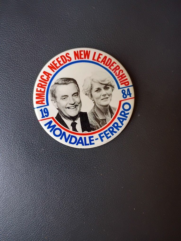 1984 Campaign Button Mondale-Ferraro