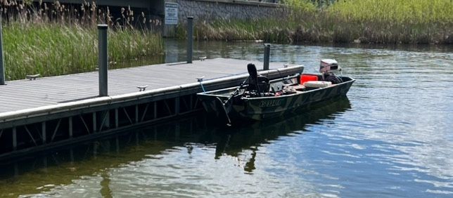 14’ John Boat 15hp Johnson Outboard