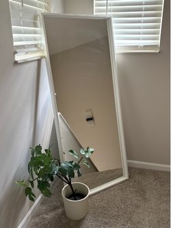 Large White Mirror