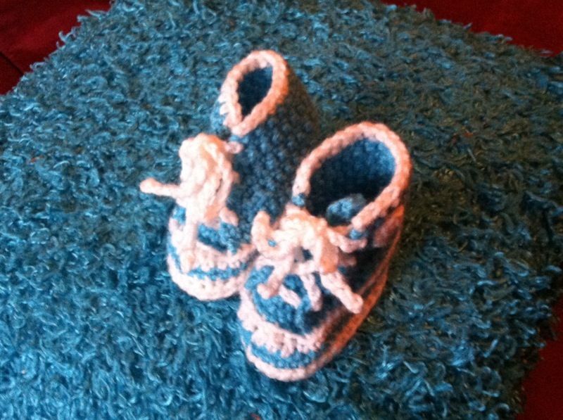 Homemade baby booties!!