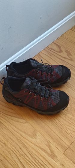 Oboz Sawtooth Low Hiking Shoes Men's Size 10.5 Red Black